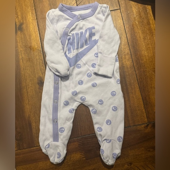 Nike Other - Nike Purple One Piece Footies with Lavender Accents
